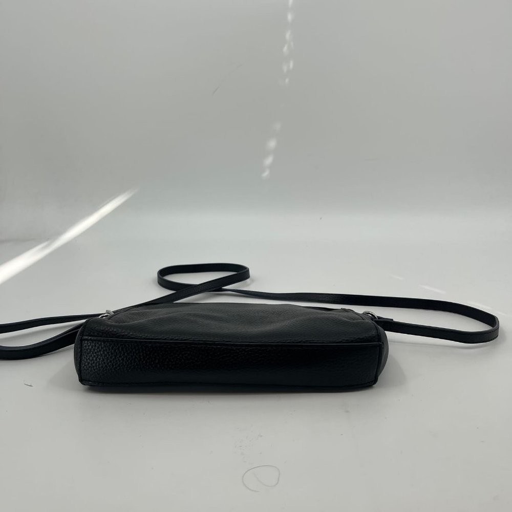Lodis Black Leather Shoulder Bag | Small and Classic - Picture 3 of 5
